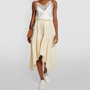 Maje Jolita High Low MIDI Skirt